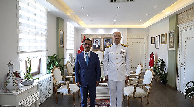 BOĞAZ VE GARNİZON KOMUTANINDAN VALİ AKTAŞ'A VEDA ZİYARETİ
