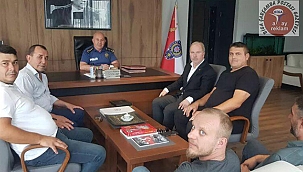 BTB'DEN EMNİYET MÜDÜRÜNE HAYIRLI OLSUN ZİYARETİ