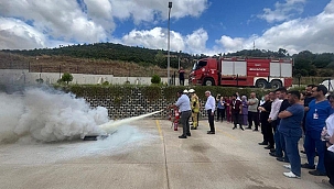 ÇAN'DA YANGIN EĞİTİMİ VERİLDİ