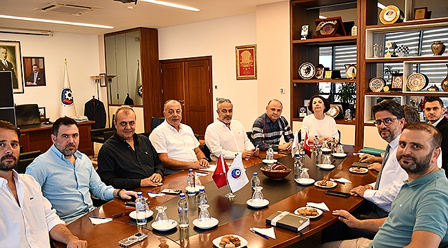 ÇOMÜ REKTÖRÜ VE PROJE EKİBİ ÇTSO'YU ZİYARET ETTİ