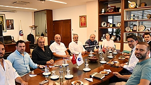 ÇOMÜ REKTÖRÜ VE PROJE EKİBİ ÇTSO'YU ZİYARET ETTİ