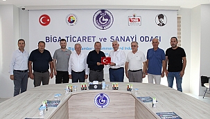 ESNAF KEFALET KOOPERATİFİNDEN BİGA TSO'YA ZİYARET
