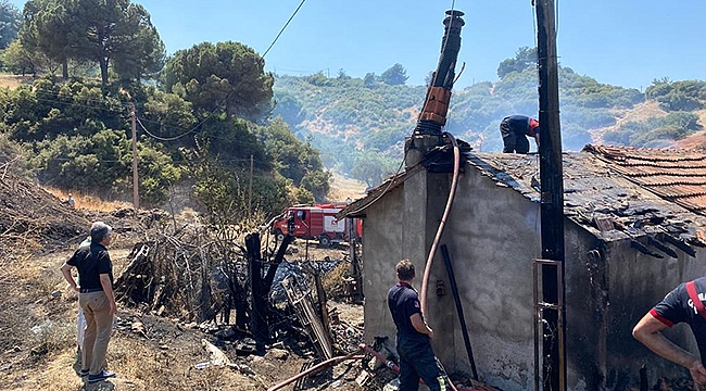 SARICAELİ KÖYÜ'NDEKİ YANGIN KONTROL ALTINA ALINDI