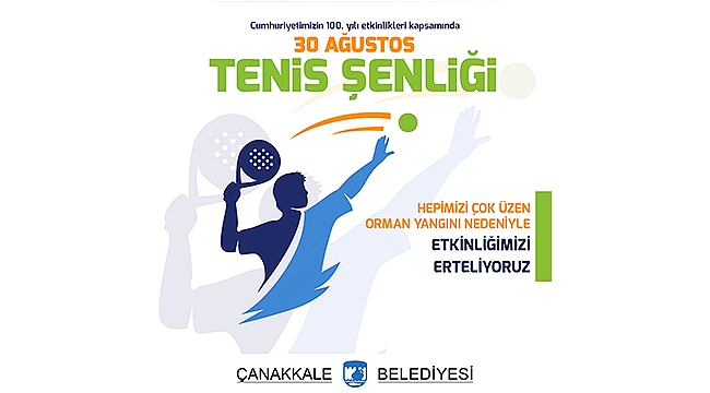 TENİS ŞENLİĞİ ERTELENDİ