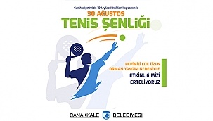 TENİS ŞENLİĞİ ERTELENDİ