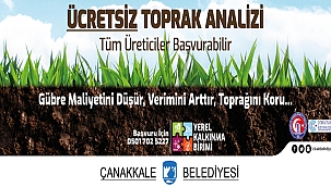 ÜCRETSİZ TOPRAK ANALİZİ BAŞVURULARI DEVAM EDİYOR