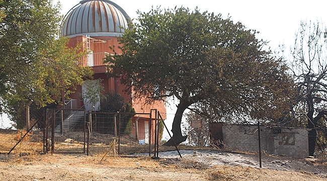 ULUPINAR GÖZLEMEVİ ALEVLERİN ARASINDA KALDI