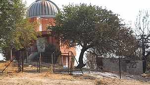 ULUPINAR GÖZLEMEVİ ALEVLERİN ARASINDA KALDI