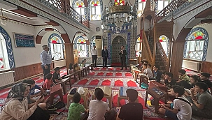 VALİ AKTAŞ, 18 MART CAMİİ YAZ KUR'AN KURSUNU ZİYARET ETTİ