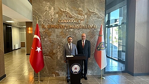 VALİ AKTAŞ' TAN İL EMNİYET MÜDÜRÜ SELİM ARICI' YA HAYIRLI OLSUN ZİYARETİ