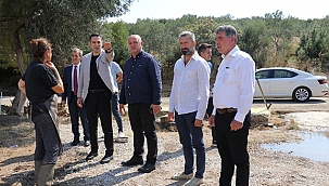 AK PARTİ SEL FELAKETİNİN YAŞANDIĞI GEYİKLİ'Yİ ZİYARET ETTİ