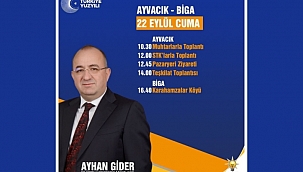 AYHAN GİDER'İN İLÇE ZİYARETLERİ DEVAM EDİYOR.