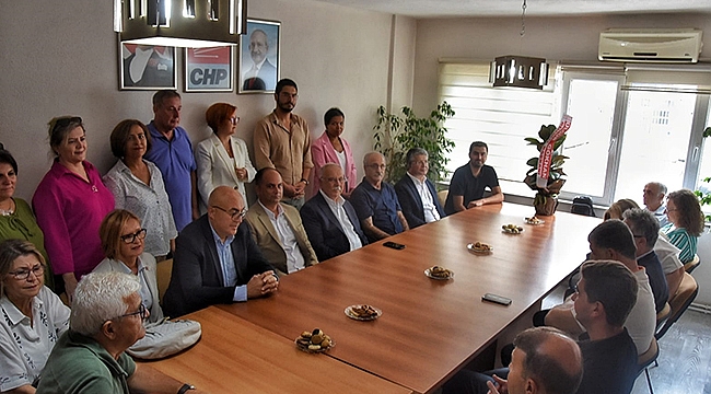 BAŞKAN GÖKHAN'DAN CHP MERKEZ İLÇE BAŞKANI ERGUN'A İADE-İ ZİYARET
