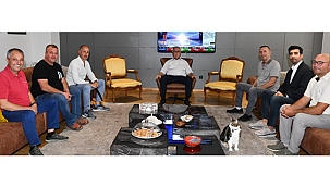 BAŞKAN GÖKHAN KONUKLARINI AĞIRLADI