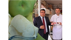 BAYRAMİÇ BEYAZINDAN DONDURMA ÜRETİLDİ