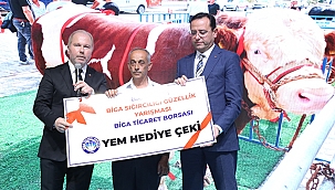BİGA SIĞIRCILIĞI GÜZELLİK YARIŞMASI'NDA ÖDÜLLER VERİLDİ