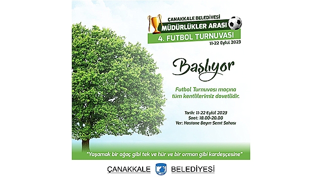 MÜDÜRLÜKLER ARASI FUTBOL TURNUVASI BAŞLIYOR