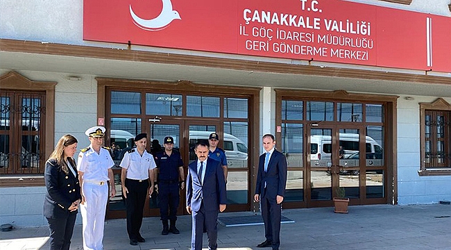 VALİ AKTAŞ, AYVACIK GERİ GÖNDERME MERKEZİNDE İNCELEMELERDE BULUNDU