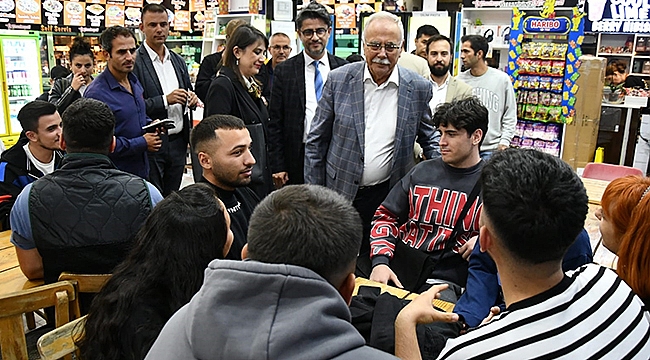 BAŞKAN GÖKHAN ÖĞRENCİLER İLE BİR ARAYA GELDİ