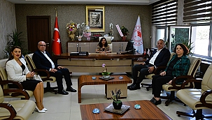 BAŞKANLARDAN MÜDÜR TÜRKARSLAN'A ZİYARET