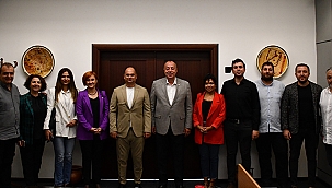 CHP MERKEZ İLÇE YÖNETİMİNDEN ÇTSO YÖNETİM KURULUNA ZİYARET