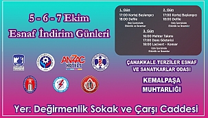ESNAF İNDİRİM GÜNLERİ BAŞLIYOR