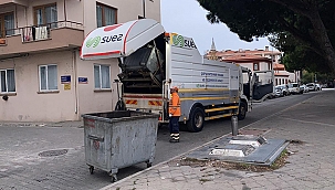 KONTEYNERLER PERİYODİK OLARAK TEMİZLENİYOR