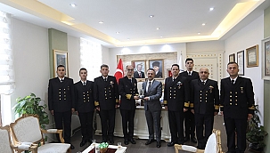 MİLLİ SAVUNMA ÜNİVERSİTESİ DENİZ ASTSUBAY MESLEK YÜKSEKOKULUNDAN VALİ AKTAŞ'A ZİYARET