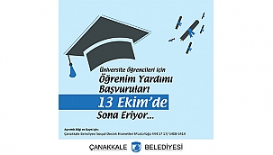 ÖĞRENİM YARDIMLARI BAŞVURULARI 13 EKİM'DE SONA ERİYOR