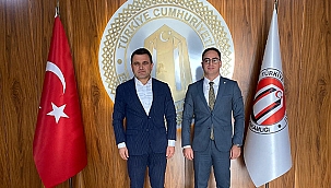 TARİHİ ALAN BAŞKANI KAYMAKAMI ZİYARET ETTİ