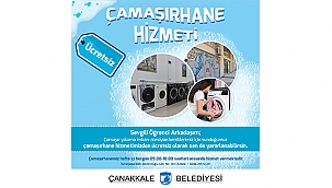 ÜNİVERSİTE ÖĞRENCİLERİMİZ ÇAMAŞIRHANE HİZMETİNDEN ÜCRETSİZ OLARAK YARARLANABİLİR