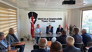 VALİ AKTAŞ, MUHTARLARLA BİR ARAYA GELDİ