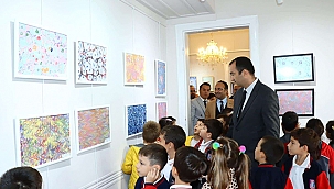 100'NCÜ YILDA 100 EBRU SERGİSİ ZİYARETE AÇILDI