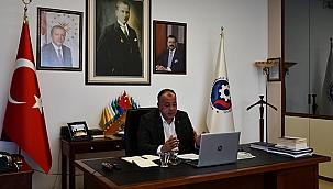 BAŞKAN SEMİZOĞLU ÇEVRİM İÇİ ÇALIŞTAYA KONUŞMACI OLARAK KATILDI 