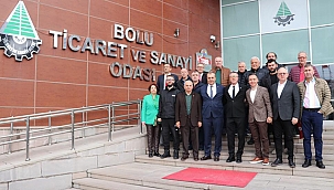 ÇTSO HEYETİ, BOLU TİCARET VE SANAYİ ODASI'NI ZİYARET ETTİ