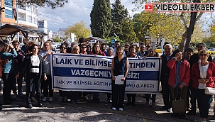 "LAİK EĞİTİM İSTİYORUZ"