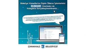 ÖDEME İŞLEMLERİNİZİ E-DEVLET ÜZERİNDEN YAPABİLİRSİNİZ