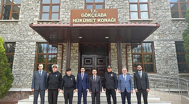 VALİ İLHAMİ AKTAŞ GÖKÇEADA'DA