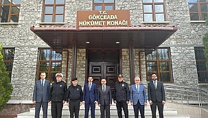 VALİ İLHAMİ AKTAŞ GÖKÇEADA'DA