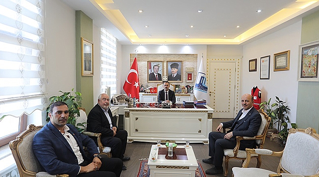 YENİDEN REFAH PARTİSİ İL BAŞKANLIĞI YENİ YÖNETİMİNDEN VALİ AKTAŞ'A ZİYARET