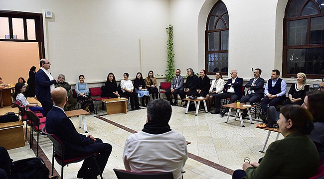 BAŞKAN GÖKHAN ÇOMÜ'NÜN DAVETİNE KATILDI