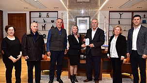 BAŞKAN GÖKHAN KONUKLARINI AĞIRLADI