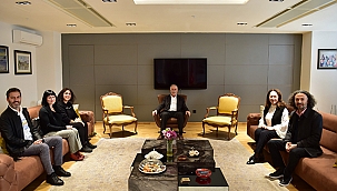 BAŞKAN GÖKHAN KONUKLARINI AĞIRLADI