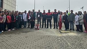 BİGA DEVLET HASTANESİ'NDE HAP TATBİKATI