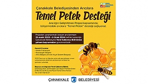 ÇANAKKALE BELEDİYESİNDEN ARICILARA TEMEL PETEK DESTEĞİ