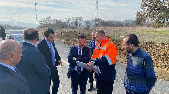 ÇANAKKALE-ÇAN YOLU VE ÇAN-ETİLİ ÇEVRE YOLU ÇALIŞMALARI YERİNDE İNCELENDİ