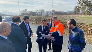 ÇANAKKALE-ÇAN YOLU VE ÇAN-ETİLİ ÇEVRE YOLU ÇALIŞMALARI YERİNDE İNCELENDİ