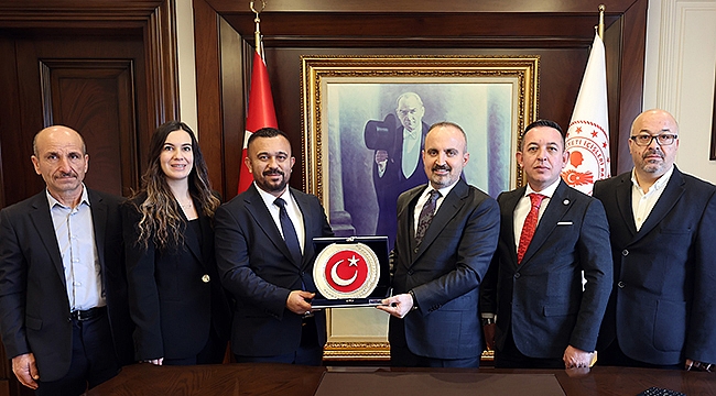 HAK İŞ KONFEDERASYONU ÇANAKKALE ŞUBESİ TURAN'I ZİYARET ETTİ