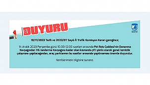 O CADDEYE PARK YAPILAMAYACAK