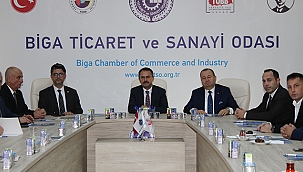 VALİ AKTAŞ, BİGA TİCARET VE SANAYİ ODASINI ZİYARET ETTİ